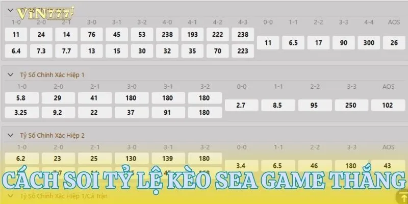 Bí quyết soi cầu dễ thắng trong sea game