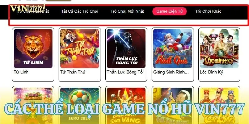 Các thể loại game slot nổi bật mà bạn không thể bỏ lỡ