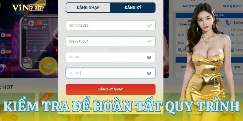 Quy trình hoàn tất đăng ký VIN777
