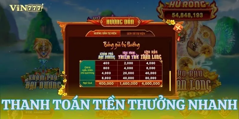 Thanh toán siêu tốc - Đổi thưởng nhanh gọn