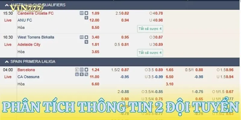 Tìm hiểu kỹ 2 đội bóng đang đấu